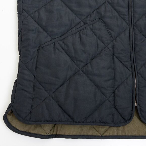 J. Crew Walker Vest Black Quilted Full Zip Lightweight Preppy Medium - Picture 9 of 16
